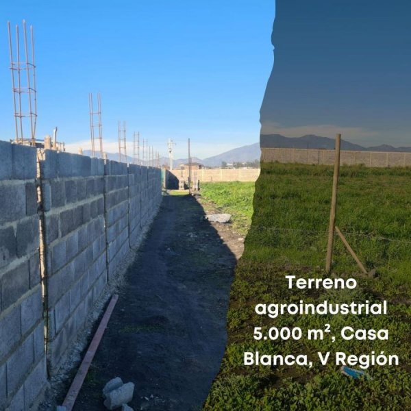 kPropiedad Agroindustrial 5.000 m² en Casa Blanca, V Región, uso mixto, venta $128MM, arriendo $700k