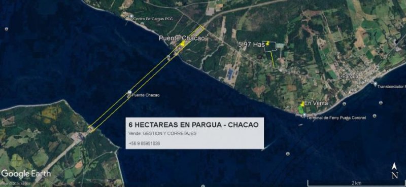 Parcela en Venta en canal de Chacao Pargua, Llanquihue