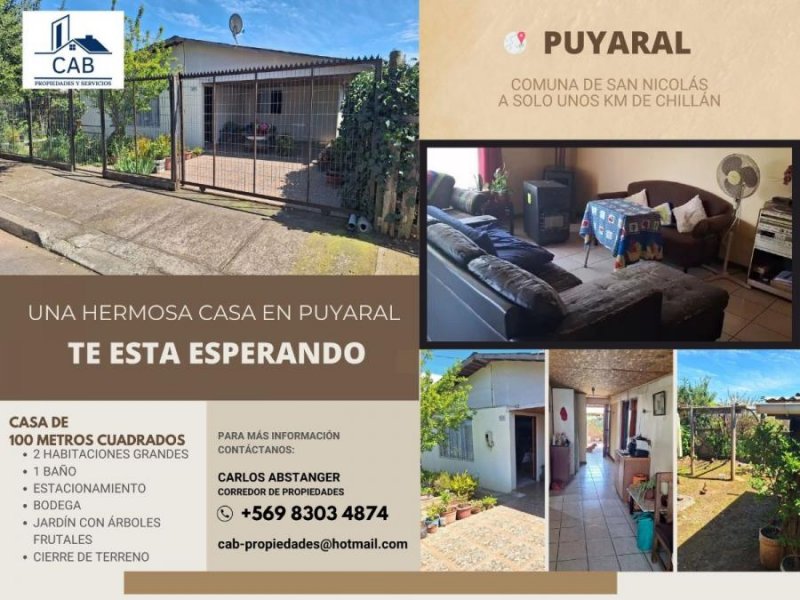 Foto Casa en Venta en Lomas de Puyaral, San Nicolás, Ñuble - $ 50.000.000 - CAV145219 - BienesOnLine