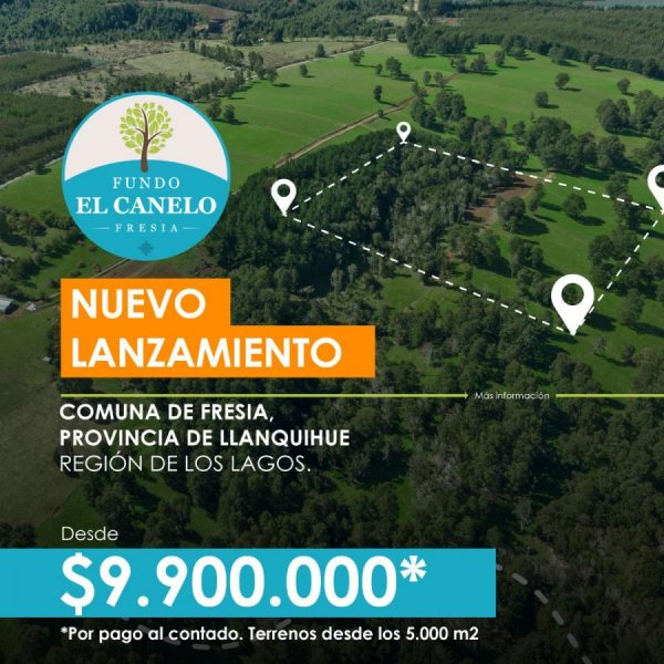 Terreno en Venta en  Fresia, Llanquihue