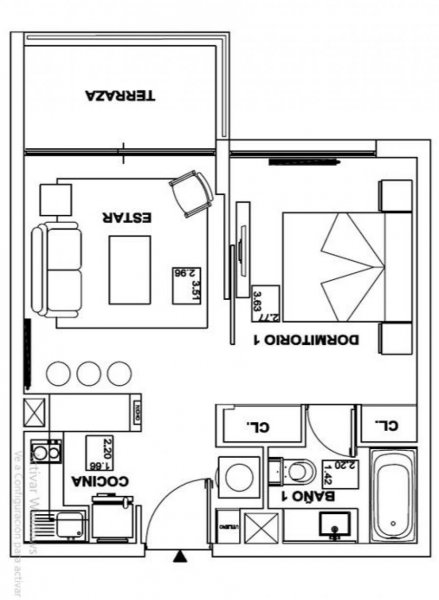 Departamento en Arriendo en Centro comercial, Paseo Urbano, Tottus Los Andes, Los Andes