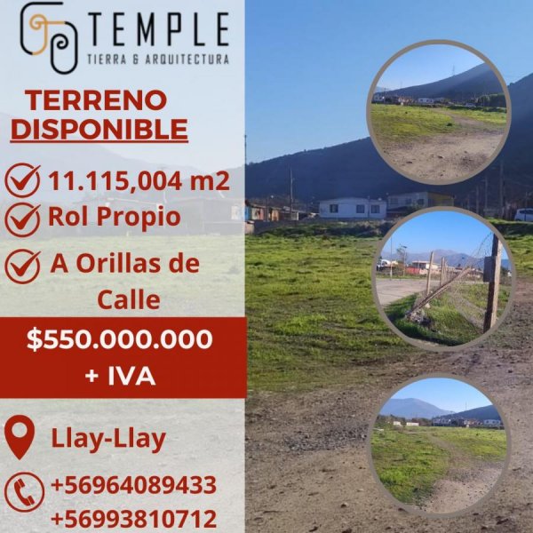 Terreno en Venta en Llay-Llay Llaillay, San Felipe de Aconcagua