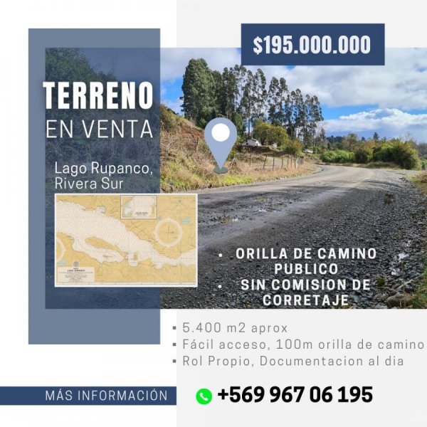 Terreno en Venta en El Islote Puerto Octay, Osorno