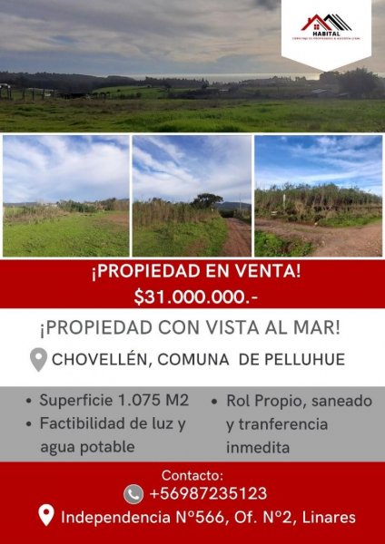 Sitio en Venta en Rural Chovellén, Cauquenes