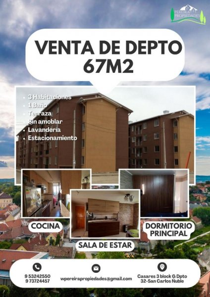 Departamento en Venta en  San Carlos, Ñuble