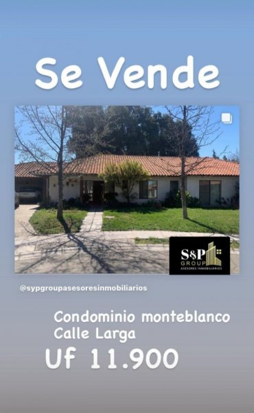 Casa en Venta en  Calle Larga, Los Andes