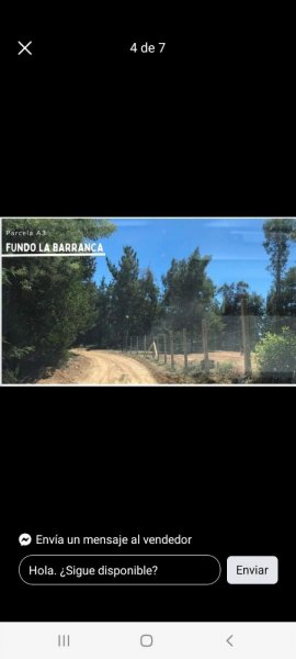 Parcela en Venta en Cabrero Cabrero, Biobio