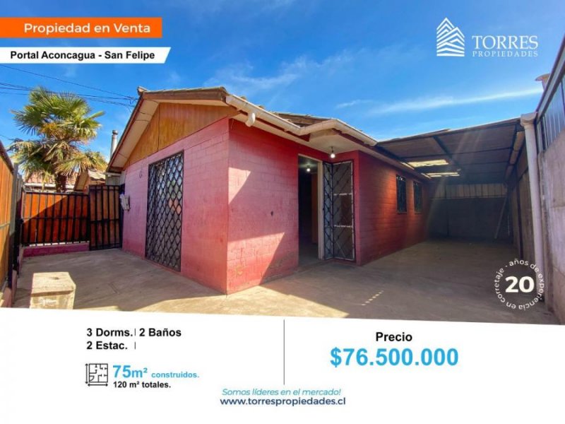 Casa en Venta en  San Felipe, San Felipe de Aconcagua