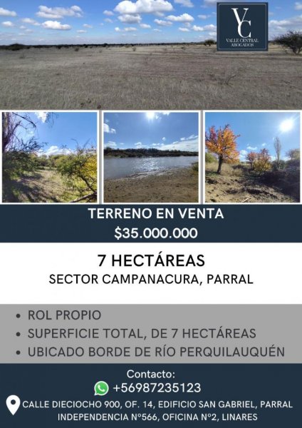 Terreno en Venta en  Campanacura, Linares